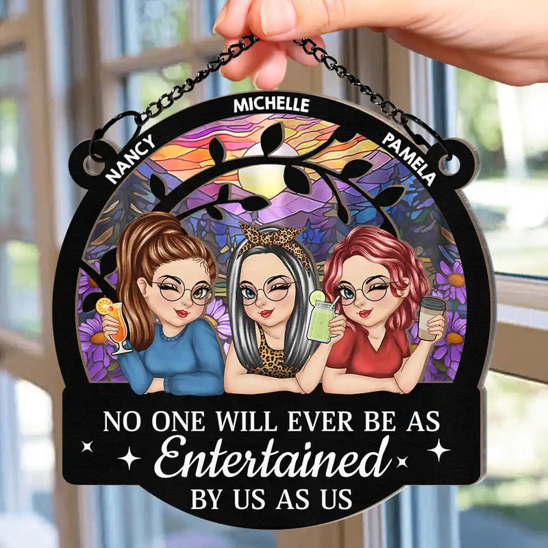 Người Yêu Chó - Chó Ngủ Trên Mặt Trăng - Suncatcher Cá Nhân 