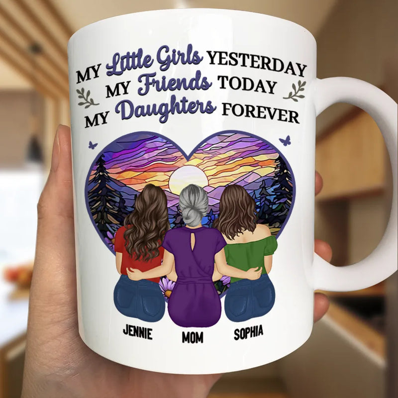 Mother & Daughter My Daughter Forever - Personalized Mug