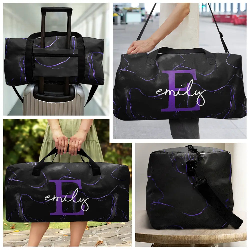 Letter Monogram Aesthetic Style - Personalized Duffle Bag
