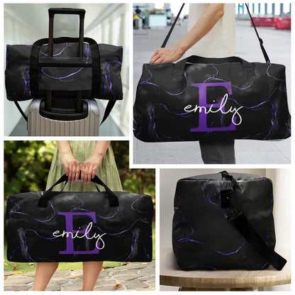 Letter Monogram Aesthetic Style - Personalized Duffle Bag