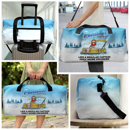 Pontoon Captain Like A Regular Captain Only More Drunker - Personalized Duffle Bag