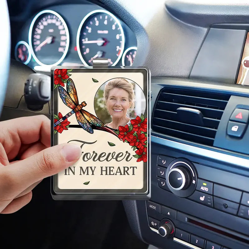 Custom Photo Memorial I'm Always With You - Personalized Custom Shaped Acrylic Car Visor Clip