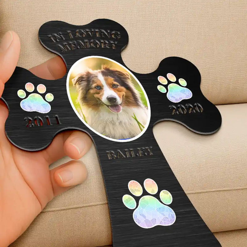 Custom Photo In Loving Memory Pet - Personalized Metal Garden Stake