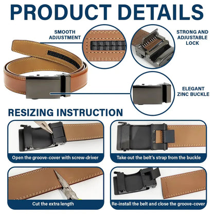 I Love You For Who You Are Gift For Husband Boy Friend - Personalized Leather Belt With Engraved Buckle