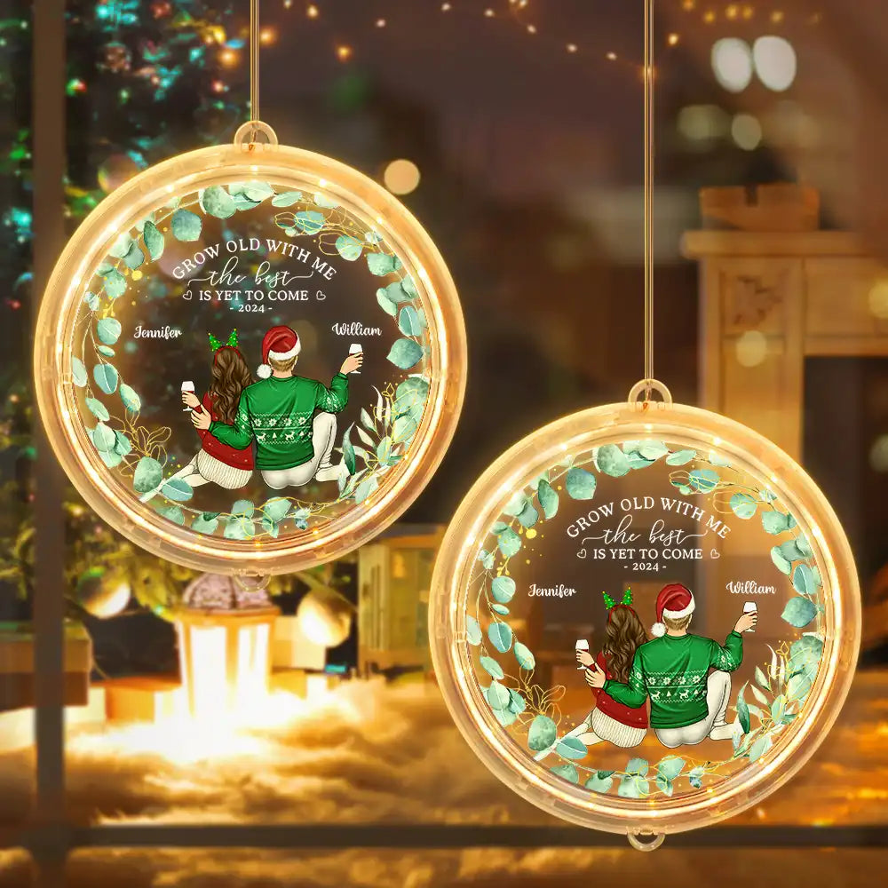 Backside Couple Newly Engaged The Best Is Yet To Come - Personalized LED Pendant Light