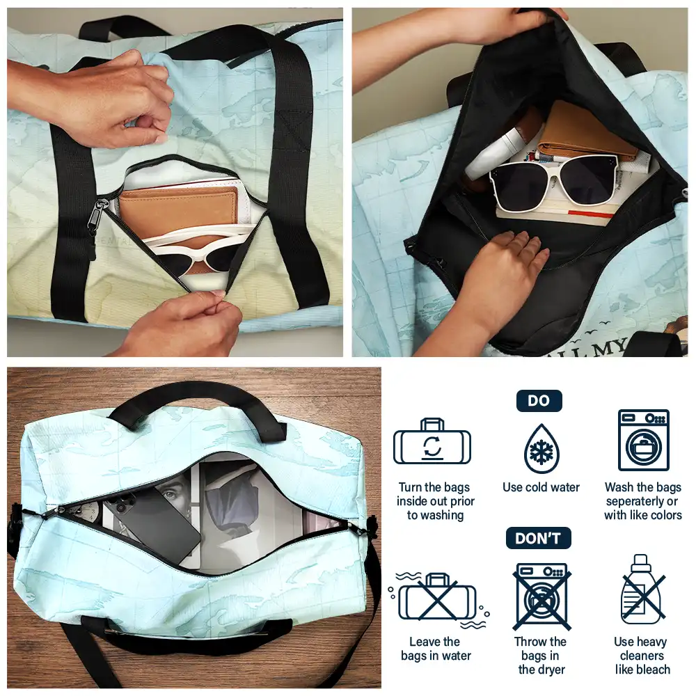 All My Travel Crap - Personalized Duffle Bag