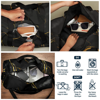 Letter Monogram Aesthetic Style - Personalized Duffle Bag