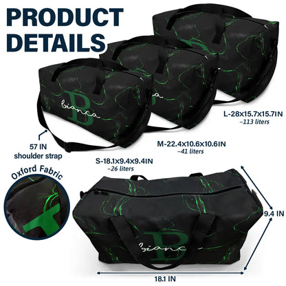 Letter Monogram Aesthetic Style - Personalized Duffle Bag