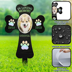 Custom Photo In Loving Memory Pet - Personalized Metal Garden Stake