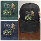 Plant Lady - Personalized Vintage Washed Denim Cap