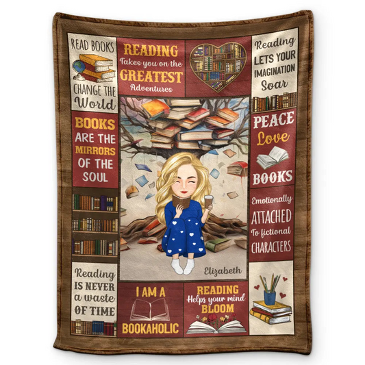 My Reading Blanket - Personalized Fleece Blanket