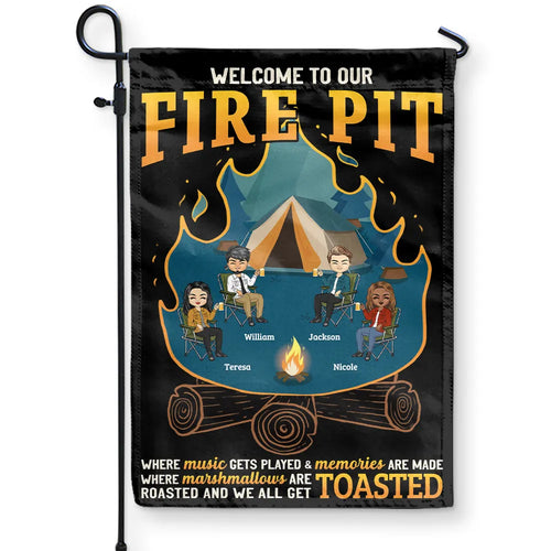We All Get Toasted - Personalized Flag