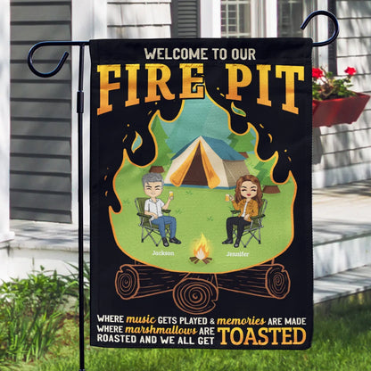 We All Get Toasted - Personalized Flag