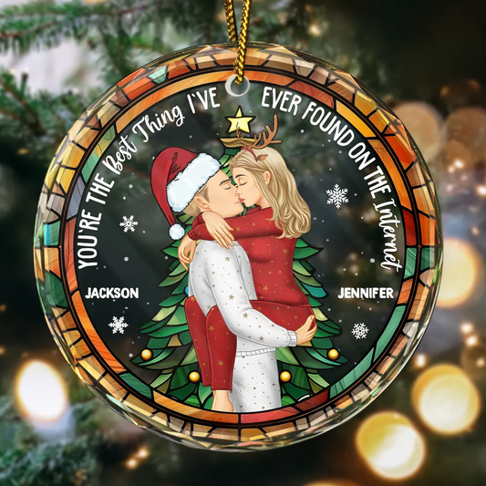 Christmas Best Thing Found On The Internet - Personalized Circle Acrylic Ornament