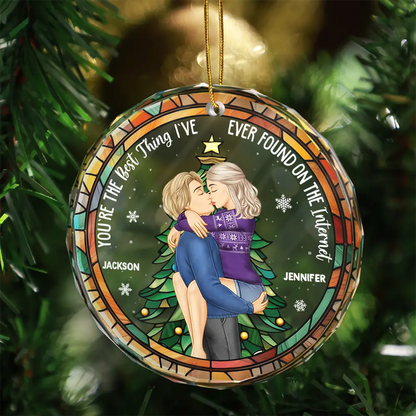 Christmas Best Thing Found On The Internet - Personalized Circle Acrylic Ornament