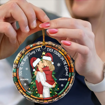 Christmas Best Thing Found On The Internet - Personalized Circle Acrylic Ornament