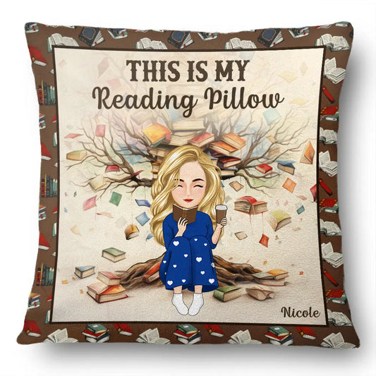 My Reading Pillow Book Tree - Personalized Pillow