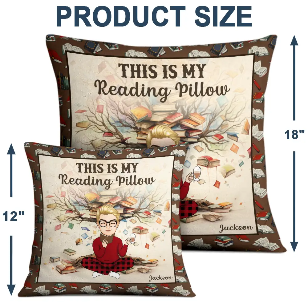 My Reading Pillow Book Tree - Personalized Pillow