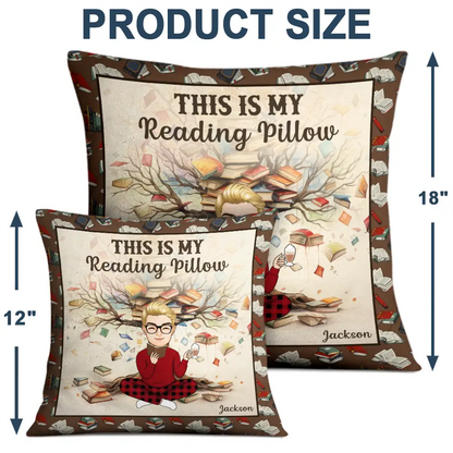 My Reading Pillow Book Tree - Personalized Pillow