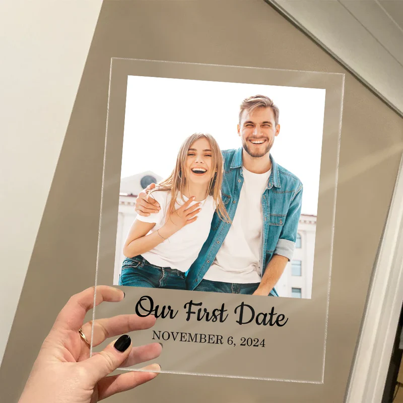 Couple Anniversary Love Message - Personalized Vertical Rectangle Acrylic Plaque