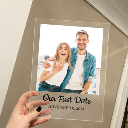 Couple Anniversary Love Message - Personalized Vertical Rectangle Acrylic Plaque