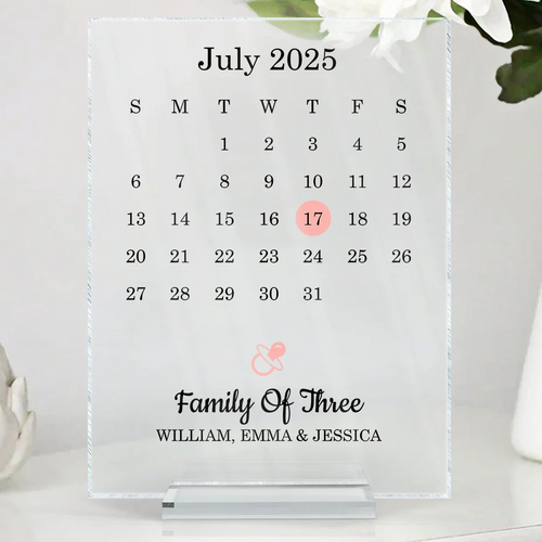 Family Love Keepsake - Personalized Vertical Rectangle Acrylic Plaque