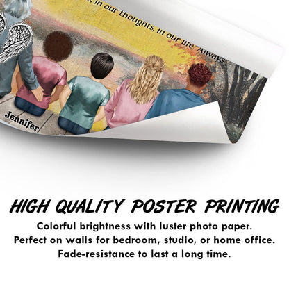 Grandparent Memorial Missing You Always - Memorial Gift - Personalized Custom Poster