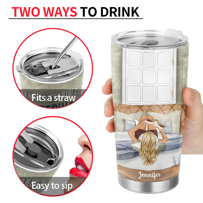 Sleeping Disorder Reading - Personalized Custom Tumbler