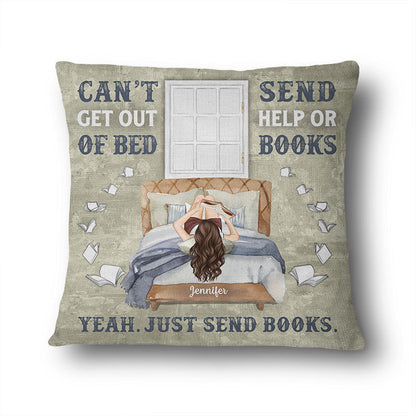 Just Send Books Reading - Personalized Custom Pillow