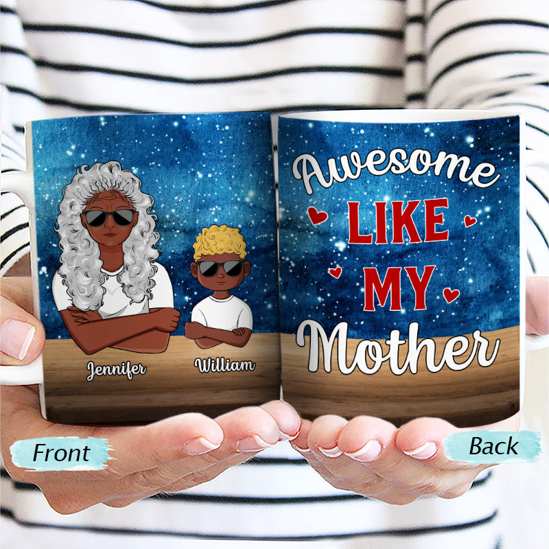 Family Relationship Like Father Like Daughter - Personalized Custom White Edge-to-Edge Mug