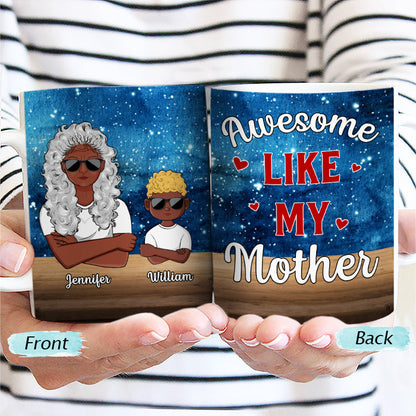 Family Relationship Like Father Like Daughter - Personalized Custom White Edge-to-Edge Mug