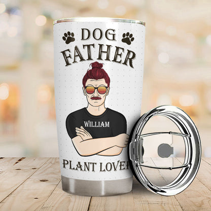 Dog Parent Plant Lover - Gardening Gift For Dog Fathers And Mothers - Personalized Custom Tumbler