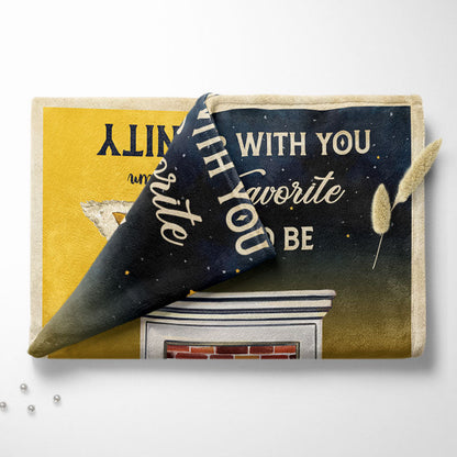 Together With You Couple - Personalized Custom Fleece Blanket