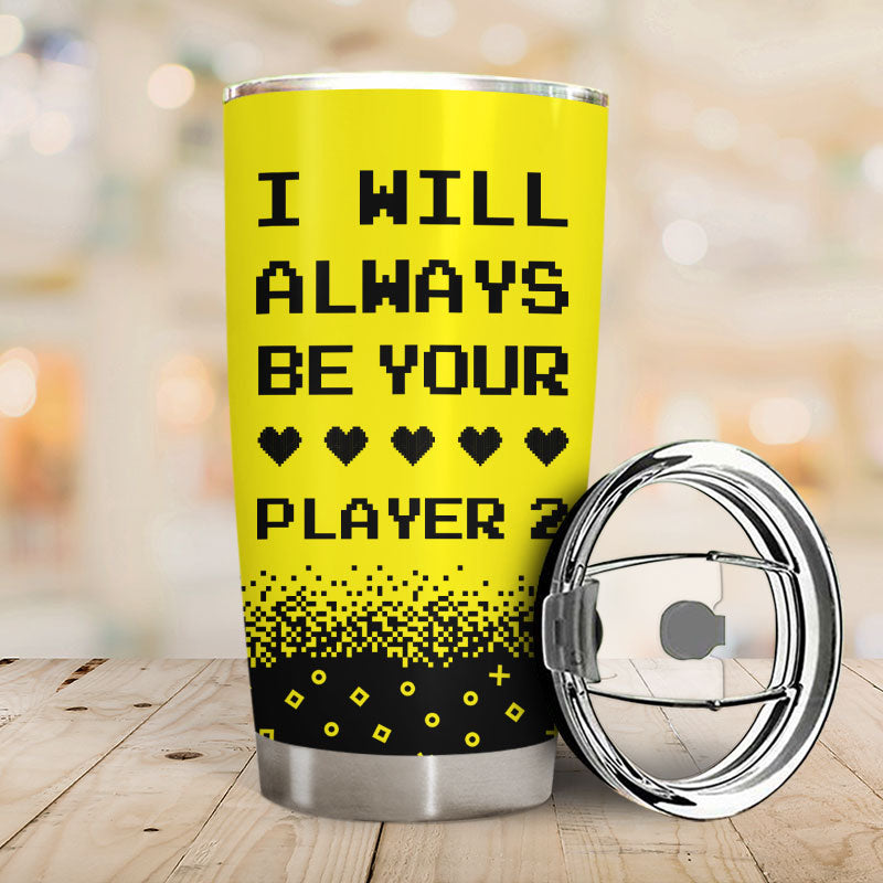 Player 1 Player 2 - Gift For Gaming Couples - Personalized Custom Tumbler