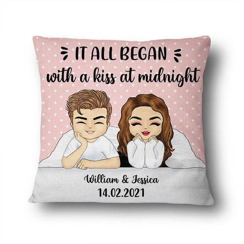 It All Began With - Gift For Couples - Personalized Custom Pillow