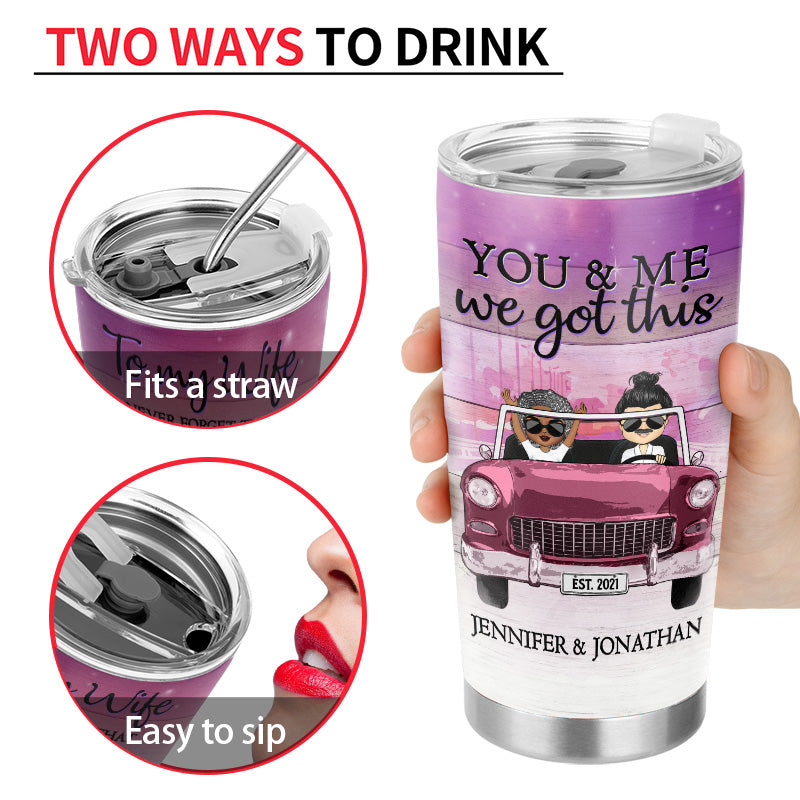 To My Wife Married Couple - Gift From Husbands To Wives - Personalized Custom Tumbler