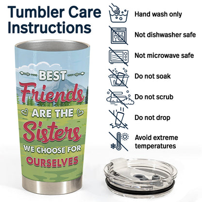 Bestie Picnic Bonding Over Alcohol - Gift For Friends - Personalized Custom Tumbler