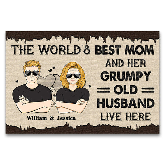 The World's Best Mother Best Wife - Gift For Mother - Personalized Custom Doormat