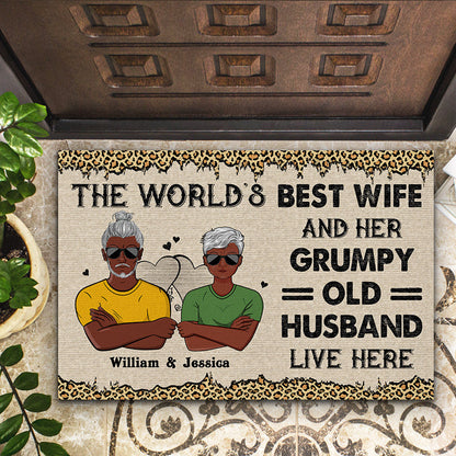 The World's Best Mother Best Wife - Gift For Mother - Personalized Custom Doormat