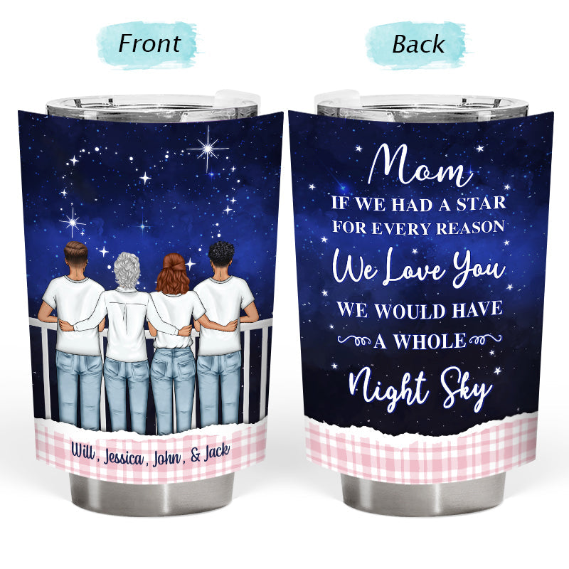 If We Had A Star - Gift For Mothers - Personalized Custom Tumbler