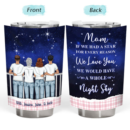 If We Had A Star - Gift For Mothers - Personalized Custom Tumbler