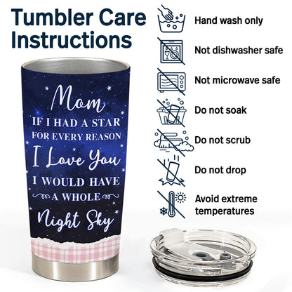 If We Had A Star - Gift For Mothers - Personalized Custom Tumbler