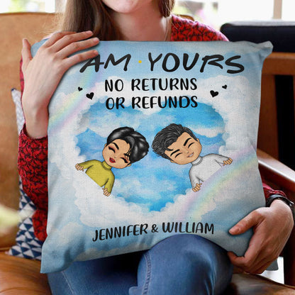 Couple Gift No Returns Or Refunds - Personalized Custom Pillow