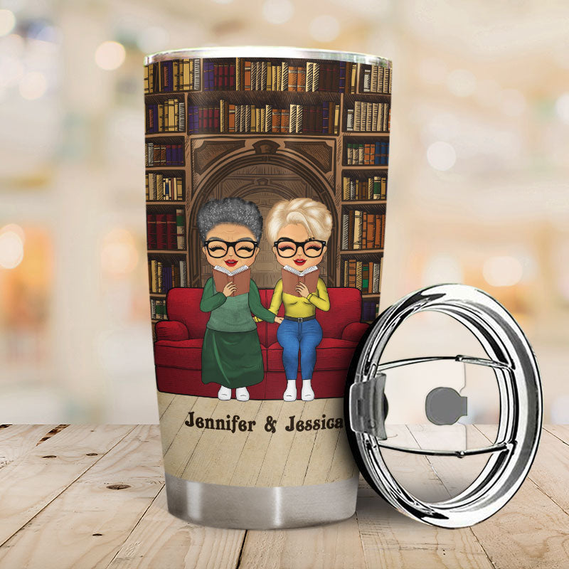 Reading Mother & Daughter I Am A Nerd - Personalized Custom Tumbler