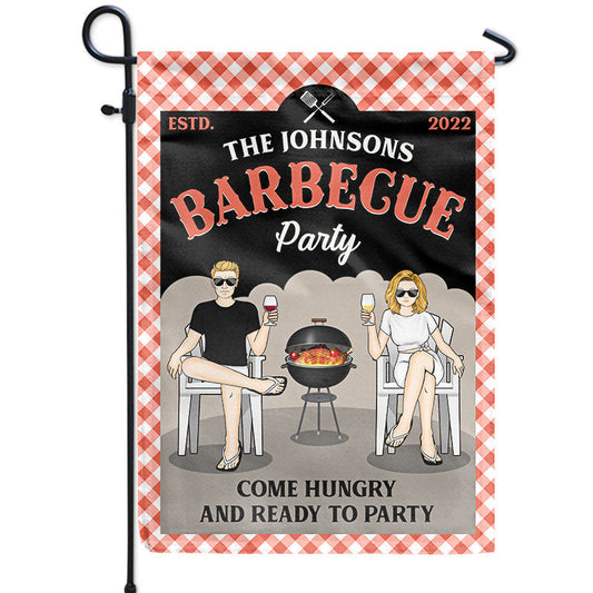 Barbecue Party Grilling - Personalized Custom Flag