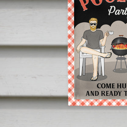 Barbecue Party Grilling - Personalized Custom Flag