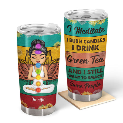 Smack Some People - Gift For Yoga Lovers - Personalized Custom Tumbler