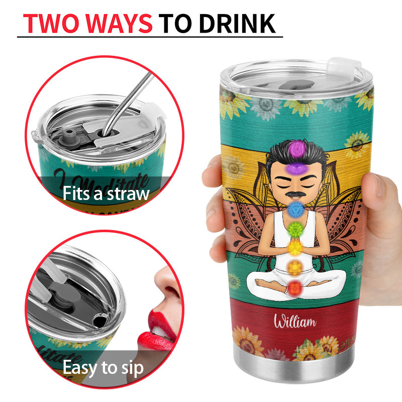 Smack Some People - Gift For Yoga Lovers - Personalized Custom Tumbler