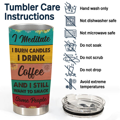 Smack Some People - Gift For Yoga Lovers - Personalized Custom Tumbler