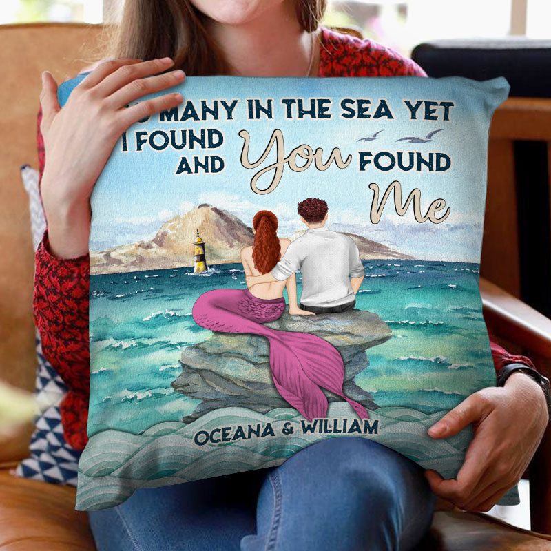 So Many In The Sea - Gift For Couple - Personalized Custom Pillow
